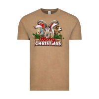 Vintage Coffee Merry Christmas Goats Vintage Tee - LillyAllenDesigns