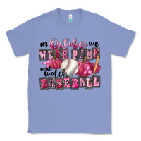 Colony Blue In October We Wear Pink And Watch Baseball Classic Tee - FaDigitalArtStudio