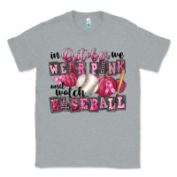 Heather Grey In October We Wear Pink And Watch Baseball Classic Tee - FaDigitalArtStudio