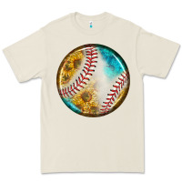 Bone baseball with sunflower round earrings Premium Tee - BundleAndBundleShop