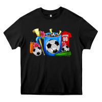 Black Soccer Coffee Mug Heavy Core Tee - FaDigitalArtStudio