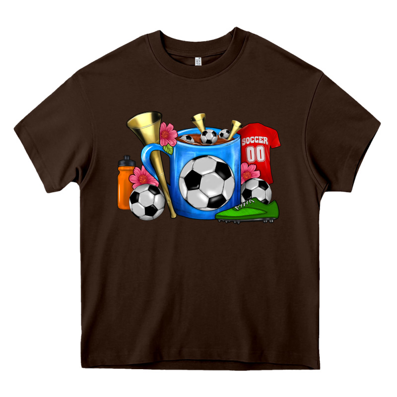 Soccer Coffee Mug Heavy Core Tee by FaDigitalArtStudio | Teevron