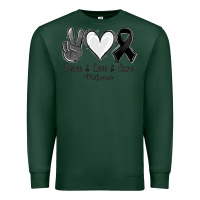 Sports Green Peace Love Cure Melanoma Cancer Premium Sweatshirt - Jasminsmagicworld