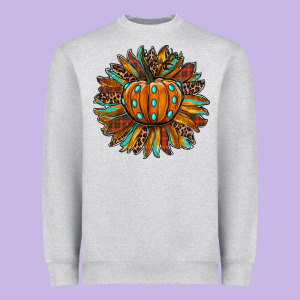 Pumpkin Sunflower Heavyweight Sweatshirt Designed By Ranaportraitstore