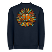 Navy pumpkin sunflower Heavyweight Sweatshirt - RanaPortraitStore