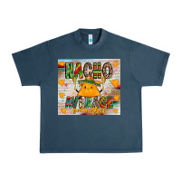 Midnight Navy Nacho Average God mother Urban Heavy Tee - CowhideDigitalArt