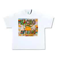 White Nacho Average God mother Urban Heavy Tee - CowhideDigitalArt