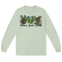 Matcha Peace Love Sloths Long Sleeve Tee - LillyAllenDesigns