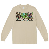 Mushroom Peace Love Sloths Long Sleeve Tee - LillyAllenDesigns
