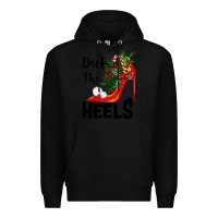 Black deck the heels Christmas Premium Hoodie - BarkalooDesign