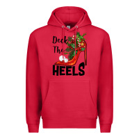 Cardinal deck the heels Christmas Premium Hoodie - BarkalooDesign
