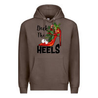 Coffee deck the heels Christmas Premium Hoodie - BarkalooDesign