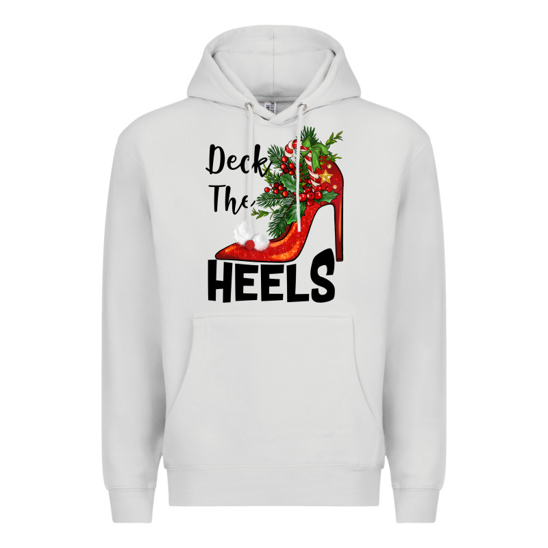 Deck The Heels Christmas Premium Hoodie by BarkalooDesign | Teevron