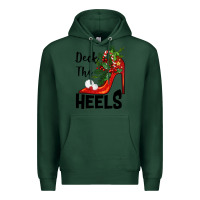 Sports Green deck the heels Christmas Premium Hoodie - BarkalooDesign