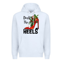 White deck the heels Christmas Premium Hoodie - BarkalooDesign