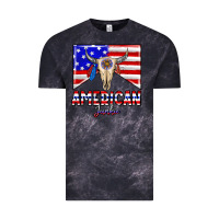 Cloud Black American junkie Vintage Tee - CowhideDigitalArt