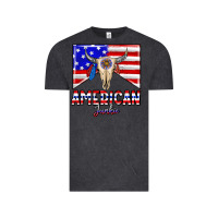 Vintage Black American junkie Vintage Tee - CowhideDigitalArt