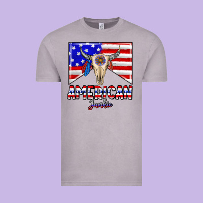 American Junkie Vintage Tee Designed By Cowhidedigitalart