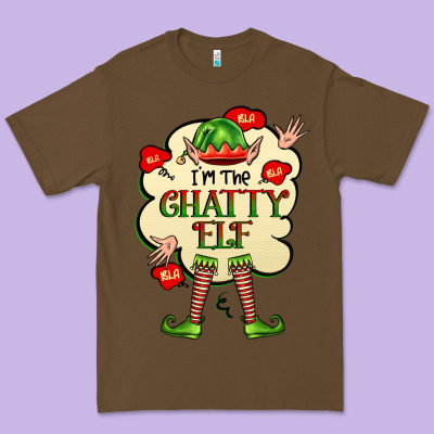 Im The Chatty Elf Premium Tee Designed By Fadigitalartstudio