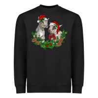 Black christmas baby goats Heavyweight Sweatshirt - RanaPortraitStore