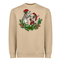 Mushroom christmas baby goats Heavyweight Sweatshirt - RanaPortraitStore