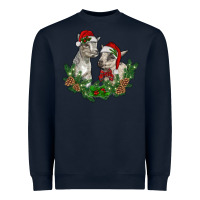 Christmas Baby Goats Heavyweight Sweatshirt | Teevron