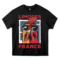 Black limoges t  shirt limoges france gallic rooster t  shirt Heavy Core Tee - linhVisuals