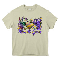 Mossy Peace love crawfish Mardi Gras skeleton hand Heavy Core Tee - FaDigitalArtStudio