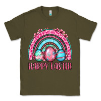Army Green Happy Easter eggs rainbow Classic Tee - OliviaCreatesArt