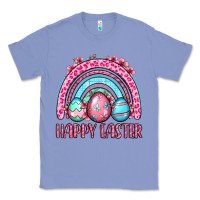 Colony Blue Happy Easter eggs rainbow Classic Tee - OliviaCreatesArt