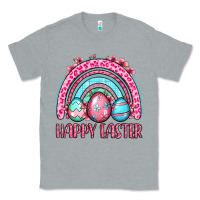Heather Grey Happy Easter eggs rainbow Classic Tee - OliviaCreatesArt
