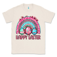 Natural Happy Easter eggs rainbow Classic Tee - OliviaCreatesArt