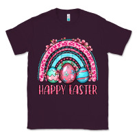 Plum Happy Easter eggs rainbow Classic Tee - OliviaCreatesArt