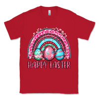 Red Happy Easter eggs rainbow Classic Tee - OliviaCreatesArt