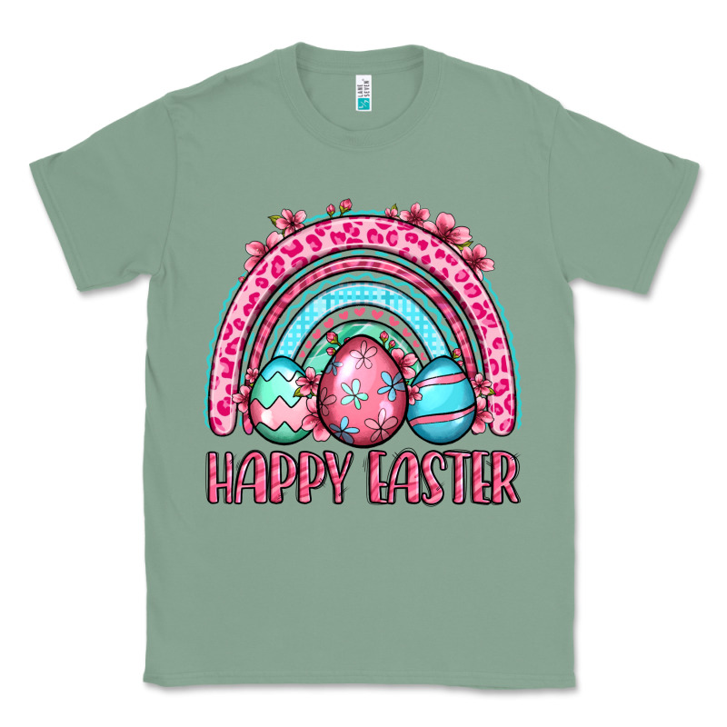 Happy Easter Eggs Rainbow Classic Tee by OliviaCreatesArt | Teevron