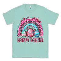 Seafoam Happy Easter eggs rainbow Classic Tee - OliviaCreatesArt