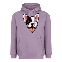Lavender French Bulldog Heavyweight Hoodie - Jasminsmagicworld