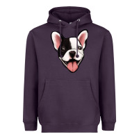 Plum French Bulldog Heavyweight Hoodie - Jasminsmagicworld