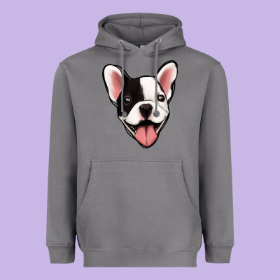 French Bulldog Heavyweight Hoodie Designed By Jasminsmagicworld