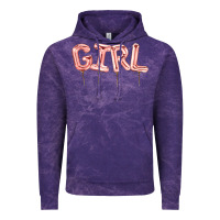 Cloud Purple Girl balloon Vintage Hoodie - Artiststas
