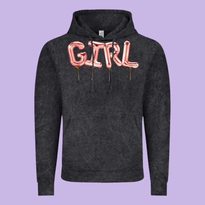 Girl Balloon Vintage Hoodie Designed By Artiststas