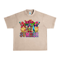 French Oak Hello summer Gnome Urban Heavy Tee - CowhideDigitalArt