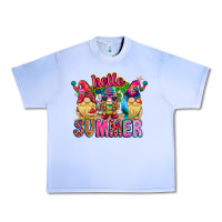 Grape Ice Hello summer Gnome Urban Heavy Tee - CowhideDigitalArt