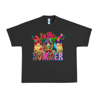 Pigment Black Hello summer Gnome Urban Heavy Tee - CowhideDigitalArt