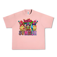Salmon Hello summer Gnome Urban Heavy Tee - CowhideDigitalArt