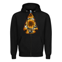 Black sunflower arrowhead Zipper Hoodie - Jasminsmagicworld