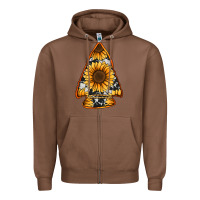 Chestnut sunflower arrowhead Zipper Hoodie - Jasminsmagicworld