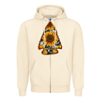 Sandshell sunflower arrowhead Zipper Hoodie - Jasminsmagicworld