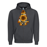 Smoke sunflower arrowhead Zipper Hoodie - Jasminsmagicworld