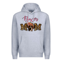 Heather Grey Boxer Mom Premium Hoodie - Jasminsmagicworld